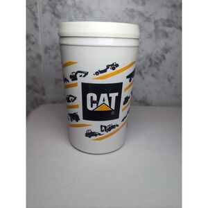 Vintage Cat Caterpillar Thermo Insulated ALADDIN 32 Oz. Mug With Handle & Lid.